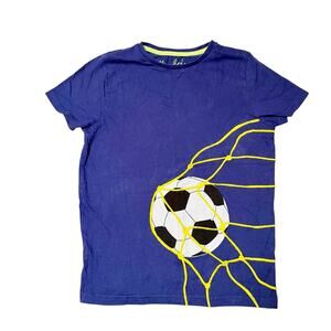 Mini Boden Soccer Ball Appliqué Shirt Size 11/12